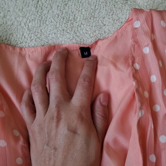 Shein button through polka dot dress size medium - Picture 12 of 13